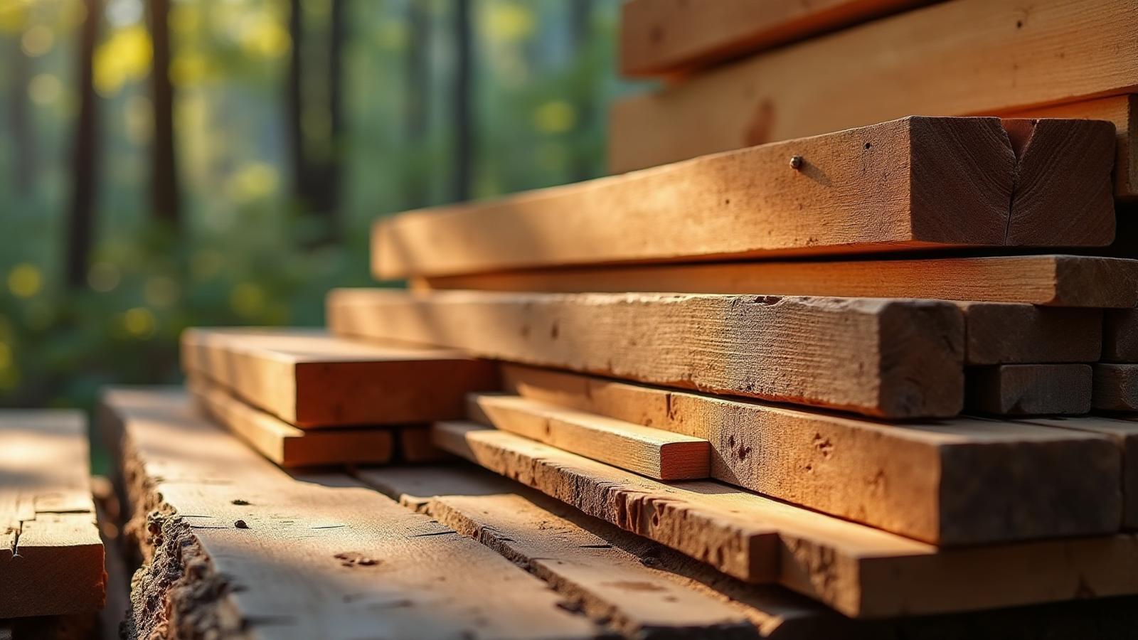 Different types of construction timber available from AB Sawmill Gujarat